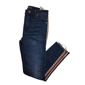 Abercrombie Fitch Simone High Rise Ankle Skinny Blue Denim Jeans Women's 27 4R